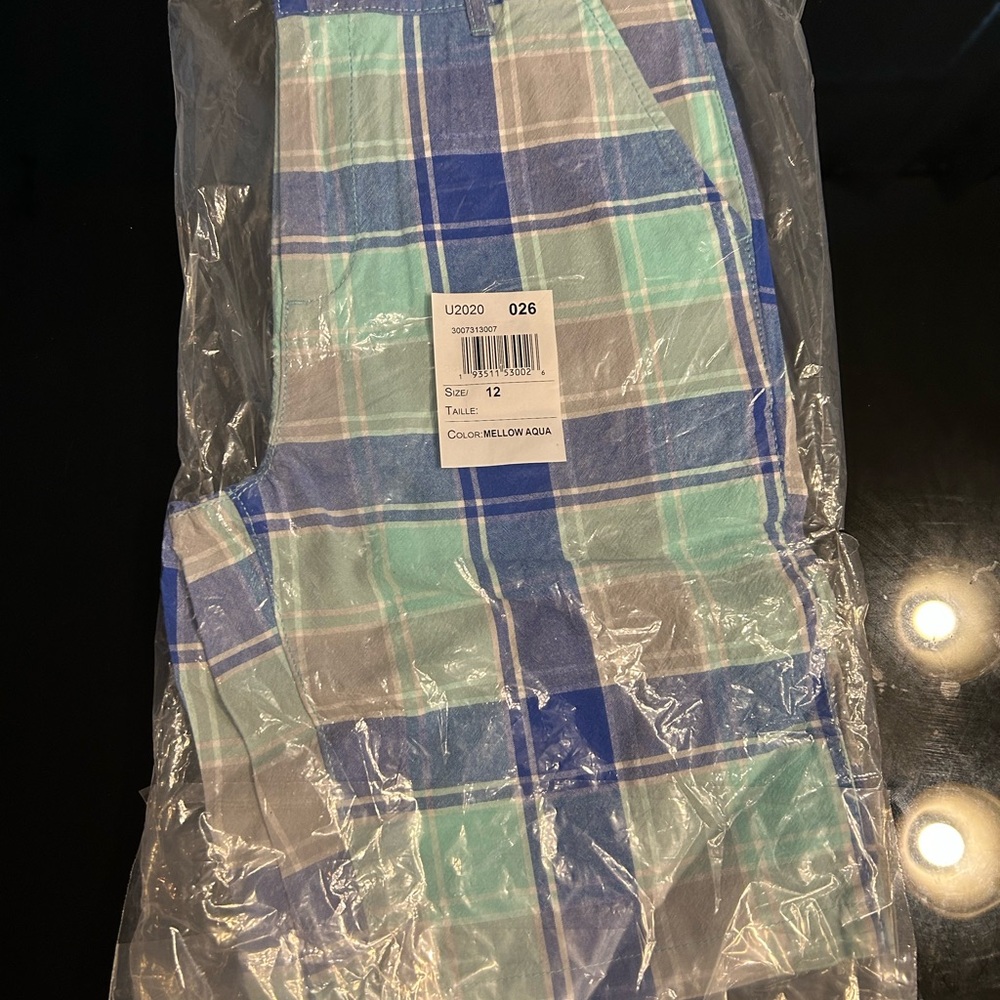The Children's Place Plaid Shorts - Blue and Aqua